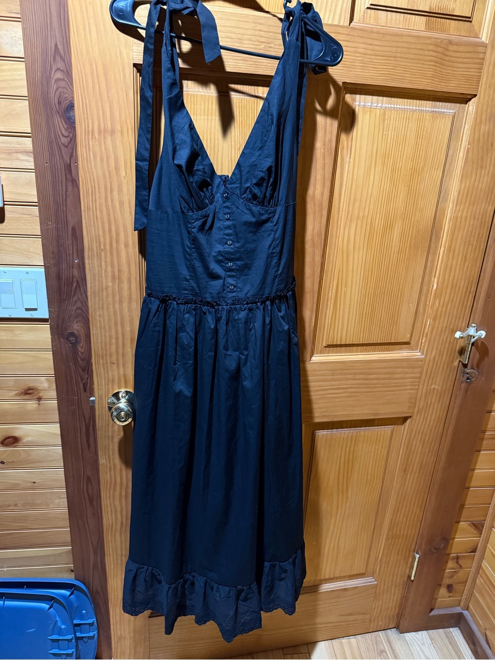 Midi Dress with Ruffle Hem
